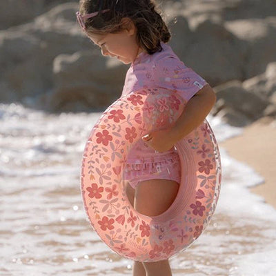 Little Dutch Swimming Ring Pink Flowers - Swanky Boutique Malta