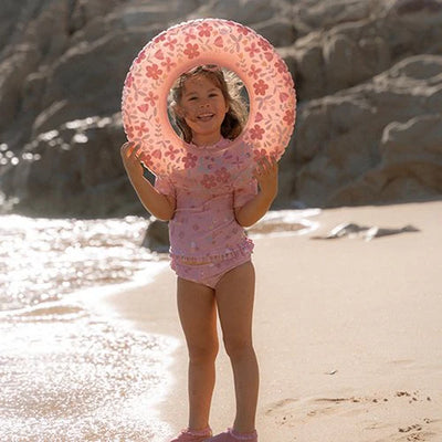 Little Dutch Swimming Ring Pink Flowers - Swanky Boutique Malta