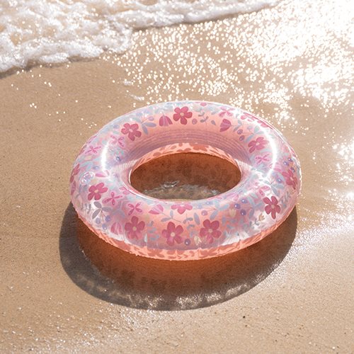 Little Dutch Swimming Ring Pink Flowers - Swanky Boutique Malta