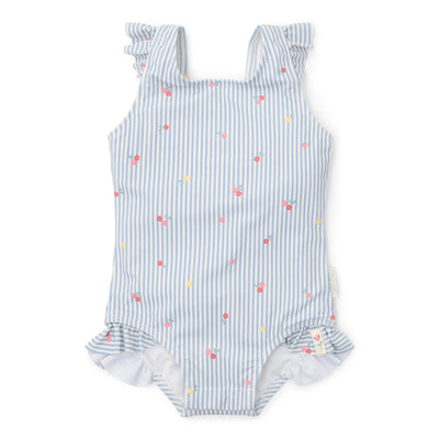 Little Dutch Swimsuit - Blue - Sunny Flowers - Swanky Boutique Malta