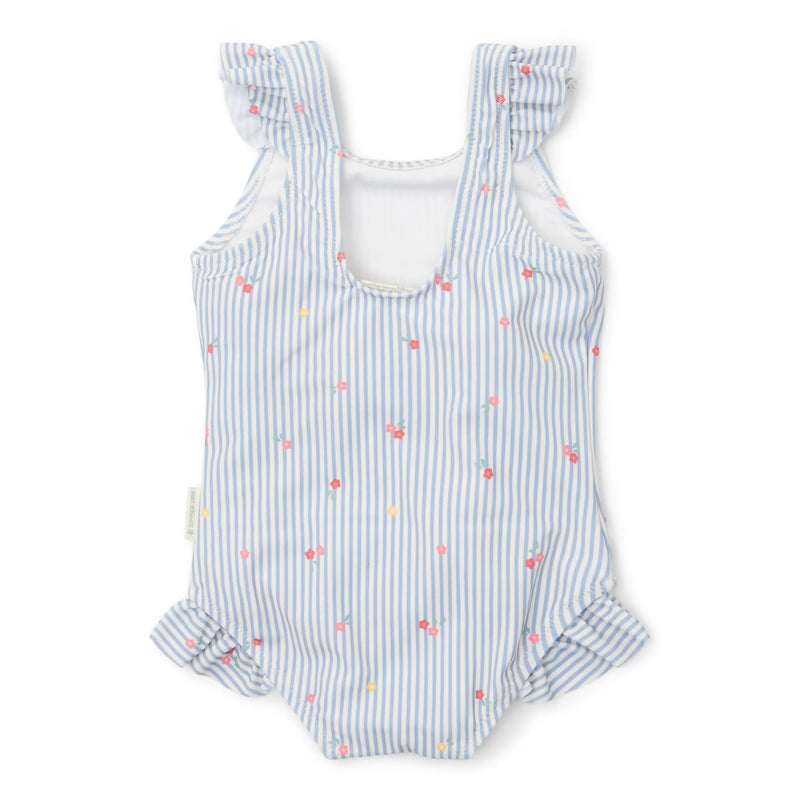 Little Dutch Swimsuit - Blue - Sunny Flowers - Swanky Boutique Malta