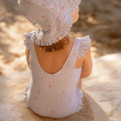 Little Dutch Swimsuit - Blue - Sunny Flowers - Swanky Boutique Malta