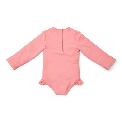 Little Dutch Swimsuit Long Sleeve - Pink - Sunny Flowers - Swanky Boutique Malta