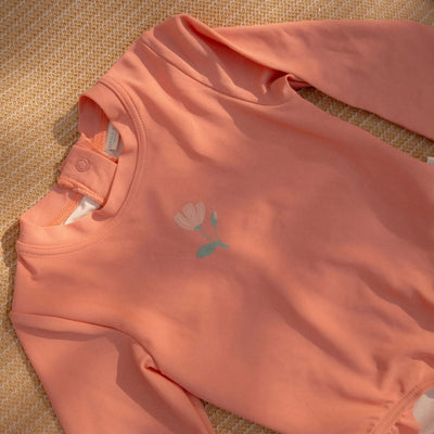 Little Dutch Swimsuit Long Sleeve - Pink - Sunny Flowers - Swanky Boutique Malta