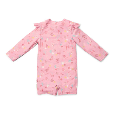 Little Dutch Swimsuit Long Sleeves - Ocean Treasures Multicolour  - Swanky Boutique Malta