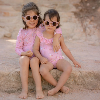 Little Dutch Swimsuit Long Sleeves - Ocean Treasures Multicolour  - Swanky Boutique Malta