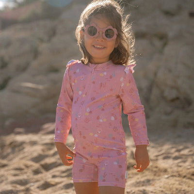 Little Dutch Swimsuit Long Sleeves - Ocean Treasures Multicolour  - Swanky Boutique Malta