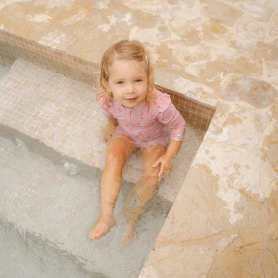 Little Dutch Swimsuit Long Sleeves - Ocean Treasures Multicolour  - Swanky Boutique Malta