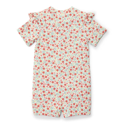 Little Dutch Swimsuit Short Sleeves - Sunny Flowers - Swanky Boutique Malta
