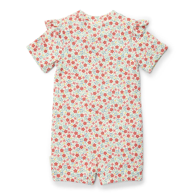 Little Dutch Swimsuit Short Sleeves - Sunny Flowers - Swanky Boutique Malta