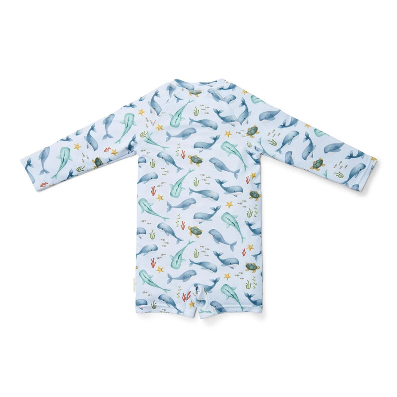 Little Dutch Swimsuit long sleeve - Multicolored - Sea Life - Swanky Boutique Malta
