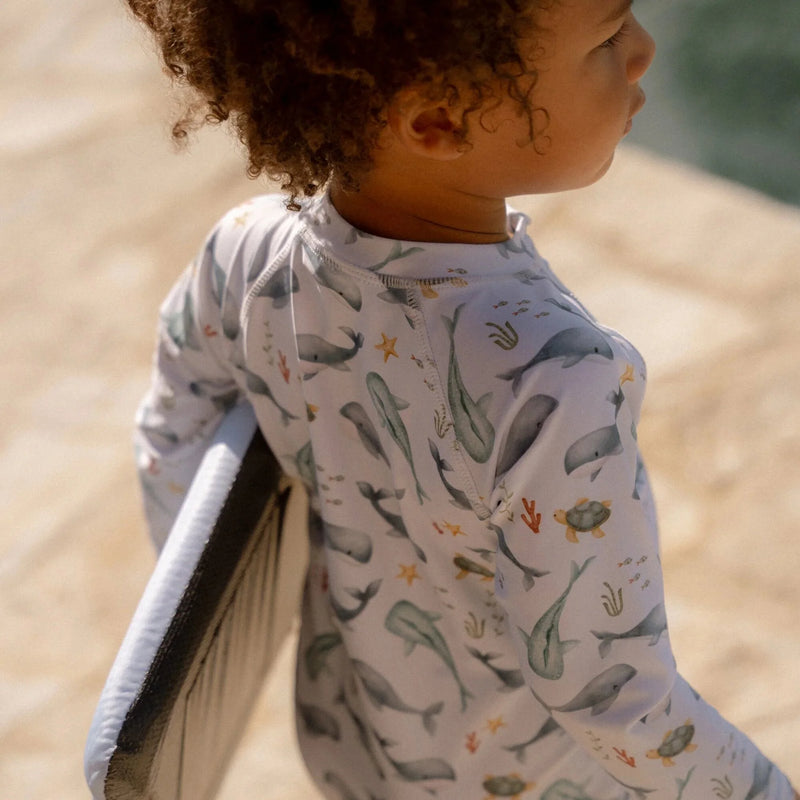 Little Dutch Swimsuit long sleeve - Multicolored - Sea Life - Swanky Boutique Malta