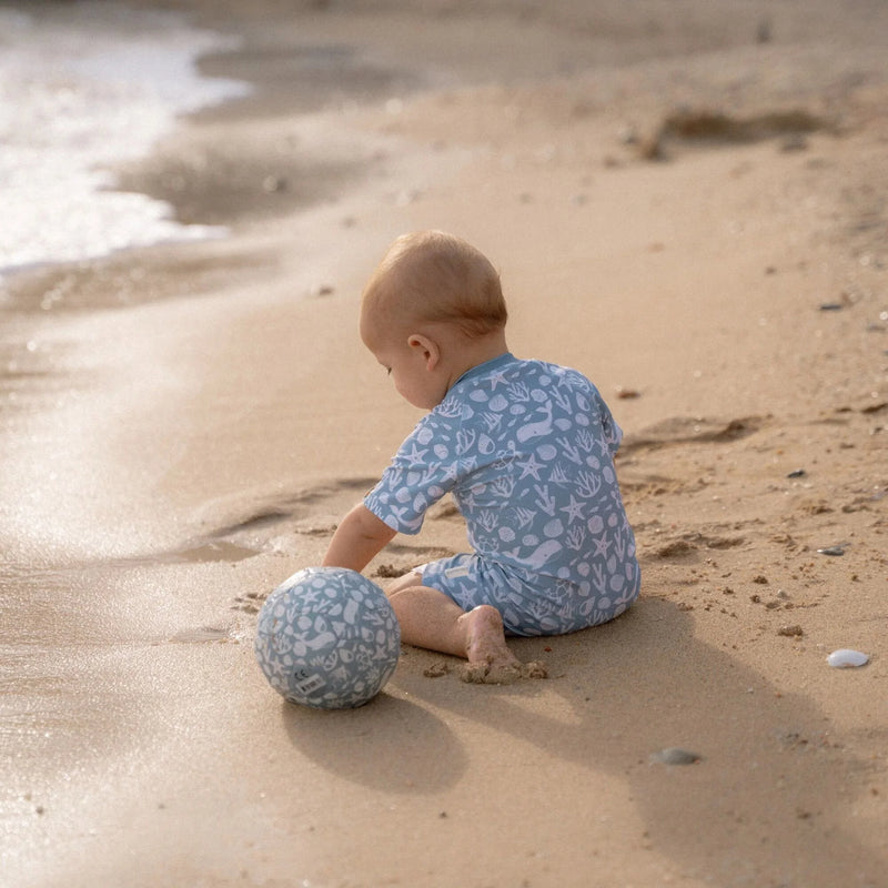 Little Dutch Swimsuit short sleeve - Light blue - Sea Life - Swanky Boutique Malta