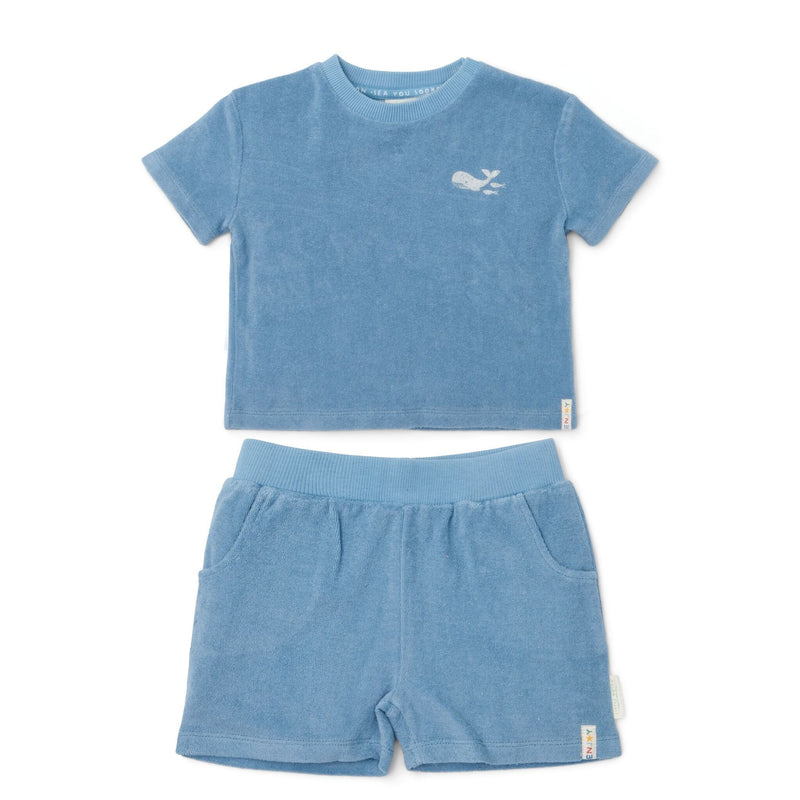 T-Shirt & Shorts Set - Sea Life Ocean Blue