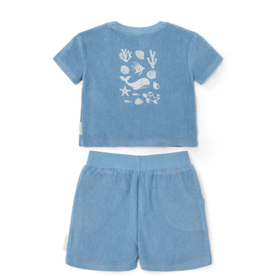 T-Shirt & Shorts Set - Sea Life Ocean Blue