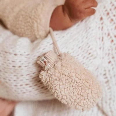 Little Dutch teddy mittens sand - Swanky Boutique 