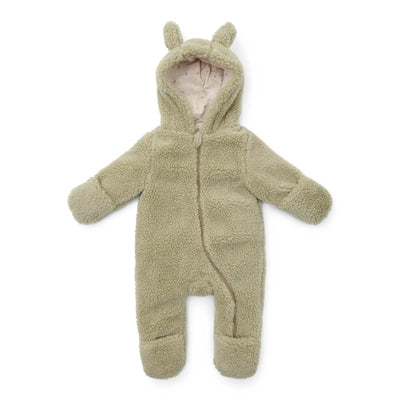 Little Dutch Teddy One-Piece Suit Soft Green - Swanky Boutique 