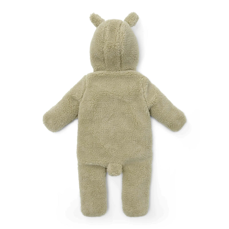 Little Dutch Teddy One-Piece Suit Soft Green - Swanky Boutique 