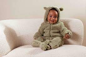 Little Dutch Teddy One-Piece Suit Soft Green - Swanky Boutique 
