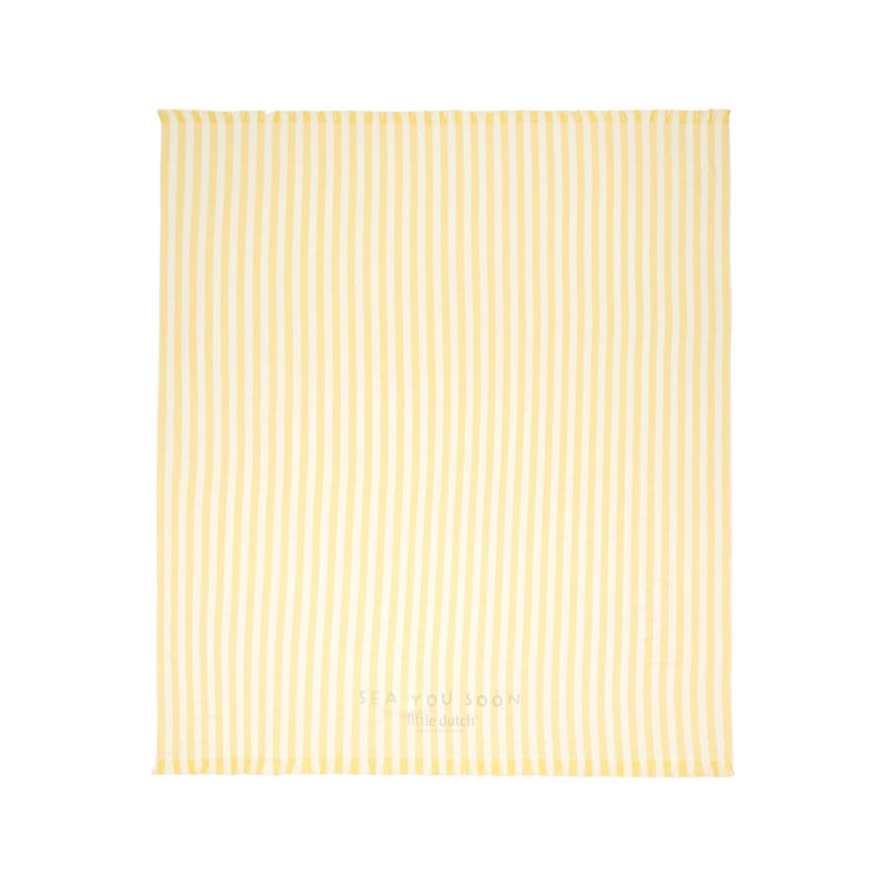Little Dutch Towel - Yellow - Size one size - Stripe - Swanky Boutique Malta