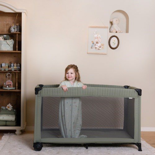 Little Dutch Travel Cot Olive - Swanky Boutique 
