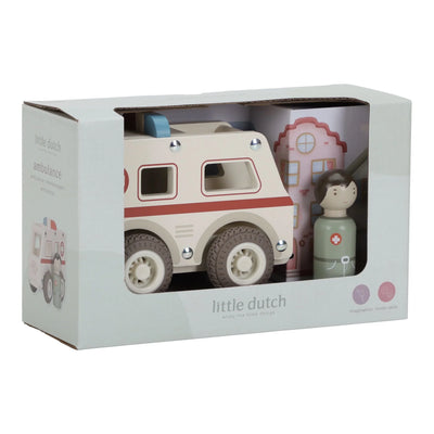 Wooden Ambulance - White