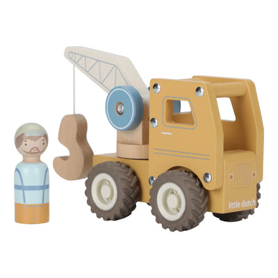 Little Dutch Wooden Crane - Yellow - Swanky Boutique Malta