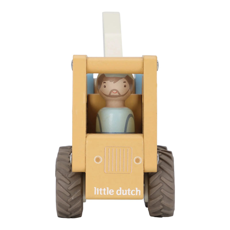 Little Dutch Wooden Crane - Yellow - Swanky Boutique Malta