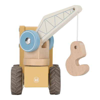 Little Dutch Wooden Crane - Yellow - Swanky Boutique Malta