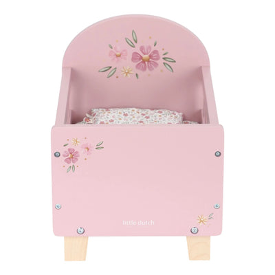 Little Dutch Wooden Doll Bed Pink - Swanky Boutique Malta 