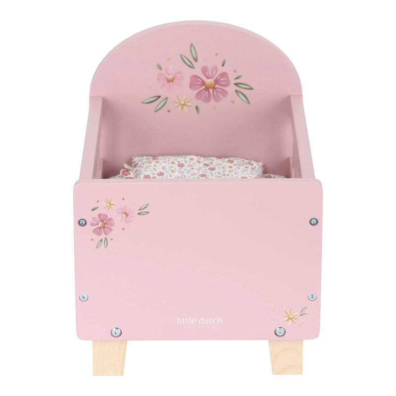 Little Dutch Wooden Doll Bed Pink - Swanky Boutique Malta 