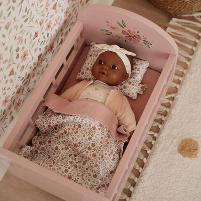 Little Dutch Wooden Doll Bed Pink - Swanky Boutique Malta 