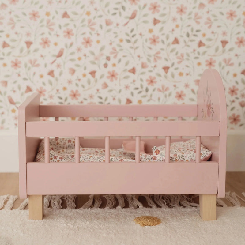 Little Dutch Wooden Doll Bed Pink - Swanky Boutique Malta 