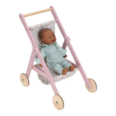 Little Dutch Wooden Doll Stroller Pink - Swanky Boutique Malta