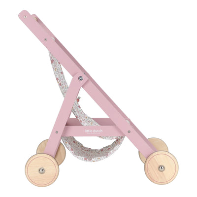 Little Dutch Wooden Doll Stroller Pink - Swanky Boutique Malta
