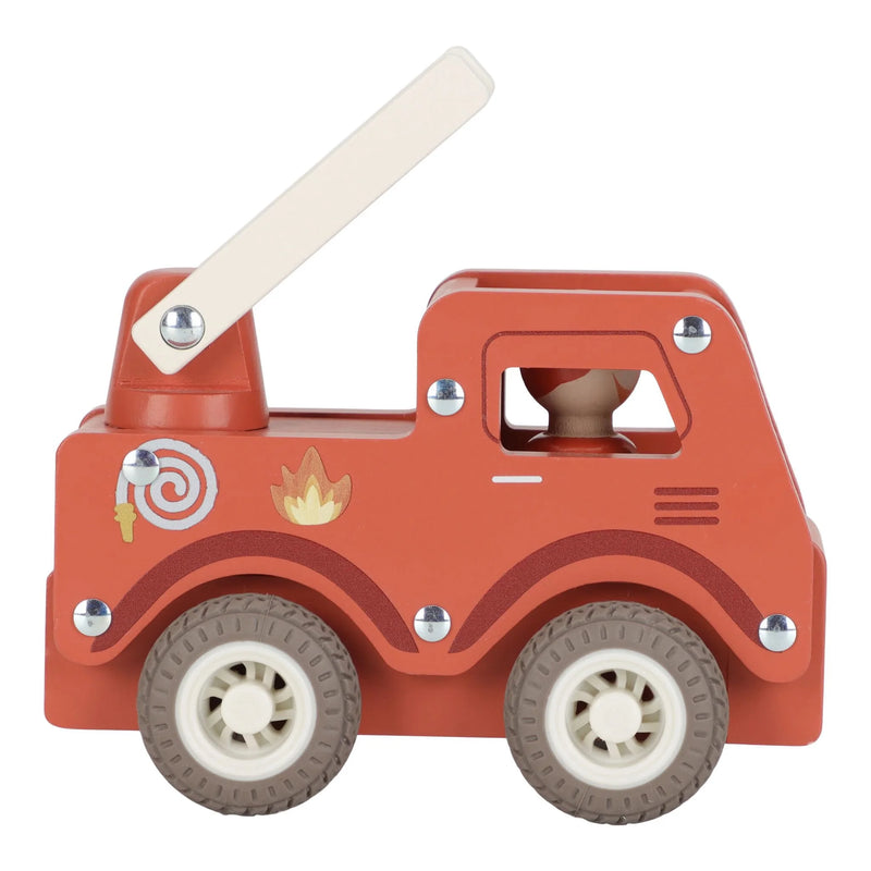 Little Dutch Wooden Fire Truck Red - Swanky Boutique Malta