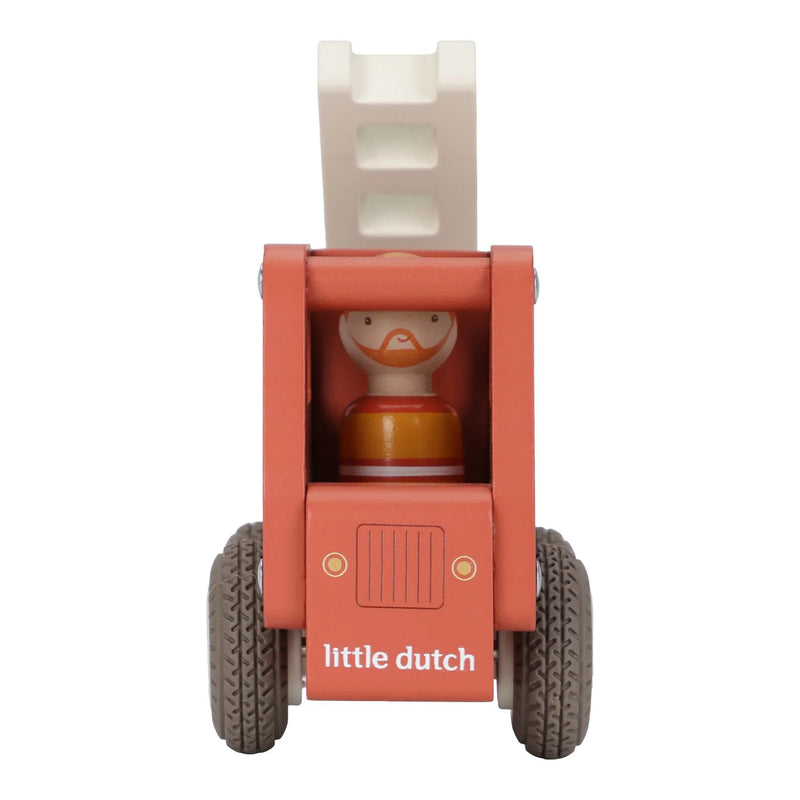 Little Dutch Wooden Fire Truck Red - Swanky Boutique Malta