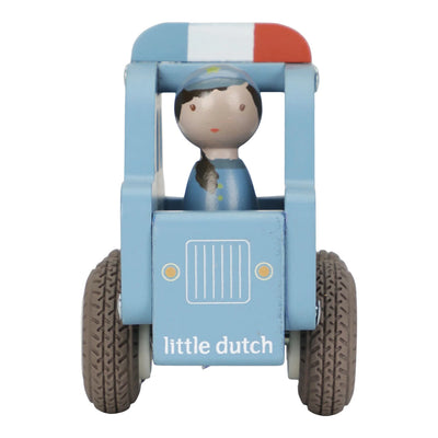 Little Dutch Wooden Police Car Blue - Swanky Boutique Malta
