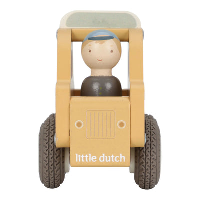 Little Dutch Wooden Taxi - Yellow  - Swanky Boutique Malta