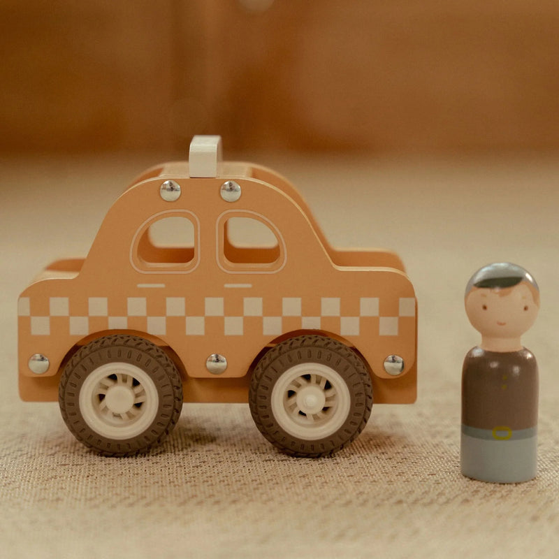 Wooden Taxi - Yellow