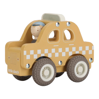 Wooden Taxi - Yellow