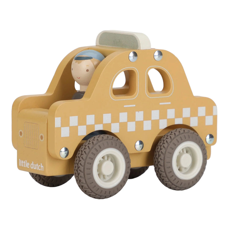 Wooden Taxi - Yellow
