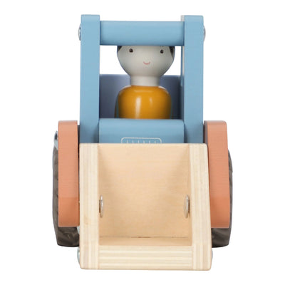 Little Dutch Wooden bulldozer – Blue - Swanky Boutique Malta