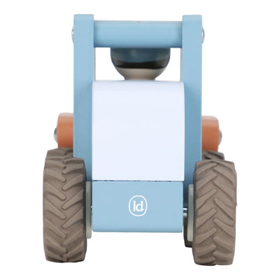 Little Dutch Wooden bulldozer – Blue - Swanky Boutique Malta