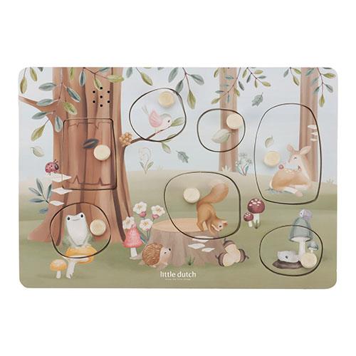 Little Dutch Wooden sound puzzle - Forest Friends- Swanky Boutique