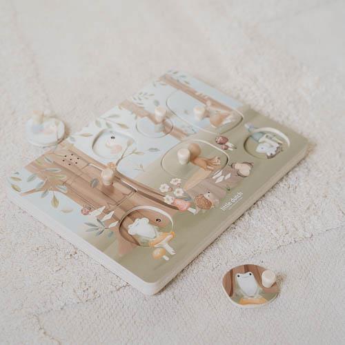 Little Dutch Wooden sound puzzle - Forest Friends- Swanky Boutique