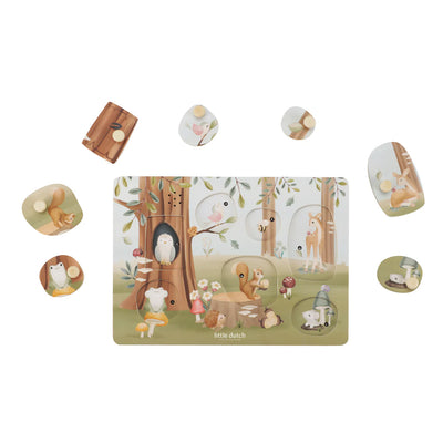 Little Dutch Wooden sound puzzle - Forest Friends- Swanky Boutique