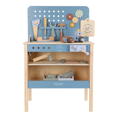 Little Dutch Toy Workbench Blue - Swanky Boutique Malta
