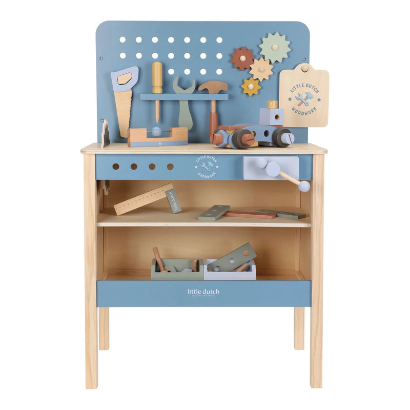 Little Dutch Toy Workbench Blue - Swanky Boutique Malta