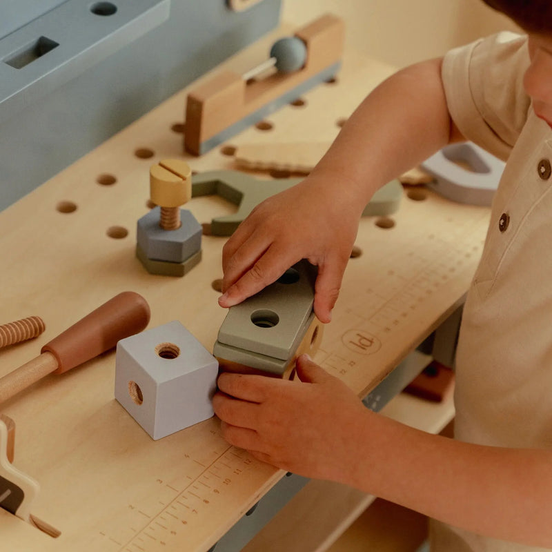 Little Dutch Toy Workbench Blue - Swanky Boutique Malta